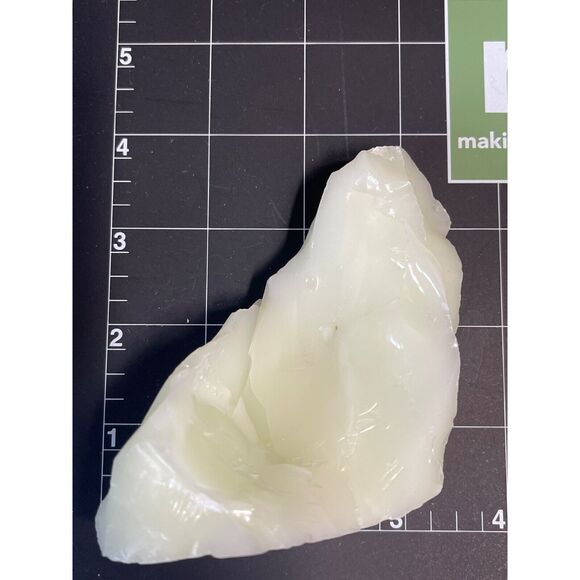 Custard Art Uranium Glass Cullet Glowing Slag  #5GL125 - Picture 6 of 6
